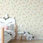 Papel de Parede Infantil Unicórnios e Estrelas 