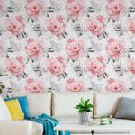 Papel de Parede Rosas em Aquarela 