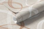 Papel de Parede Linhas Onduladas (Tons de Bege)