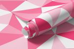 Papel de Parede Triângulos Rosas Abstratos 