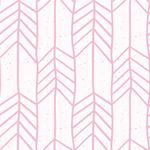 Papel de Parede Branco com Setas Rosas