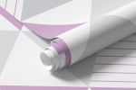 Papel de Parede Triângulos Lilás e Cinza (Grande)