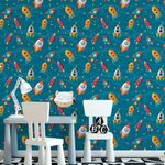 Papel de Parede Infantil Foguetes 