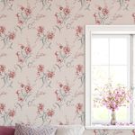 Papel de Parede Azaleia Flores (Rosa)
