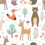 Papel de Parede Animaizinhos Fofos 