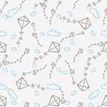 Papel de Parede Pipas (Azul e Cinza)