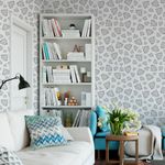 Papel de Parede Branco com Diamantes 