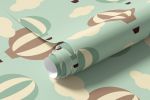Papel de Parede Infantil Balões (Verde)