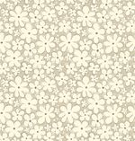 Papel de Parede Flores Delicadas (Bege)