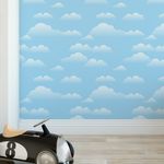Papel de Parede Céu Azul com Nuvens 