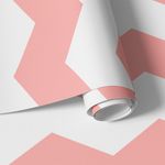 Papel de Parede Chevron (Rosa)