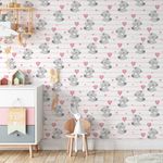 Papel de Parede Infantil Ursinhos Fofos 