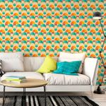 Papel de Parede Retro Círculos Coloridos