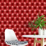Papel de Parede Estofado Vermelho