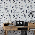 Papel de Parede T-Rex, Surf, Praia