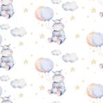 Papel de Parede Hipopótamos Fofos