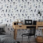Papel de Parede T-Rex, Surf, Praia
