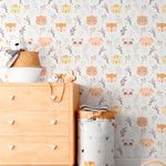 Papel de Parede Infantil Animais Fofos