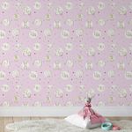 Papel de Parede Infantil Animais (Rosa)