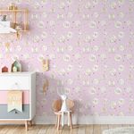 Papel de Parede Infantil Animais (Rosa)