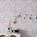 Papel de Parede Alfabeto Colorido