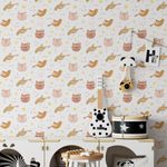 Papel de Parede Pássaros e Gatos