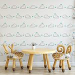 Papel de Parede Infantil Baleias Fofas