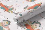 Papel de Parede Infantil de Aviãozinho
