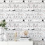 Papel de Parede Infantil com Monstrinhos Fofos
