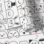 Papel de Parede Infantil com Monstrinhos Fofos