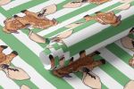 Papel de Parede Infantil de Girafas e Listras