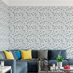 Papel de Parede Terrazzo Tons de Azul