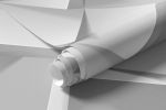 Papel de Parede Branco Abstrato 3D