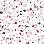 Papel de Parede Terrazzo Tons de Vermelho