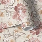 Papel de Parede Pintura Floral Vintage