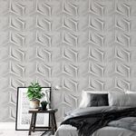 Papel de Parede Branco de Gesso 3D