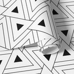 Papel de Parede Triângulos Abstratos Pretos