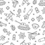 Papel de Parede Infantil Militar