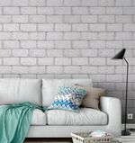 Papel de Parede Tijolos Grandes Brancos