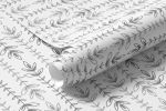 Papel de Parede Galhos de Plantas na Horizontal Cinza