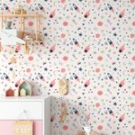 Papel de Parede Infantil Foguetes, Meteoros e Estrelas