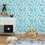 Papel de Parede Galhos Azuis
