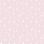 Papel de Parede Cortina de Bolinhas (Rosa Bebê)