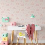 Papel de Parede Infantil Nuvens e Ramos