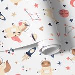 Papel de Parede Animais Vestidos de Astronautas