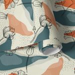 Papel de Parede Floral Abstrato