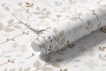 Papel de Parede Folhas Tons de de Bege