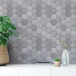 Papel de Parede Pastilhas Aço Escovado