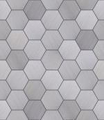Papel de Parede Pastilhas Aço Escovado
