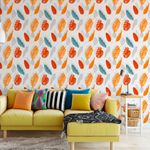Papel de Parede Folhas Tropicais Abstratas